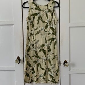 VINTAGE Made in Hawaii Floral Shift Dress Sz M